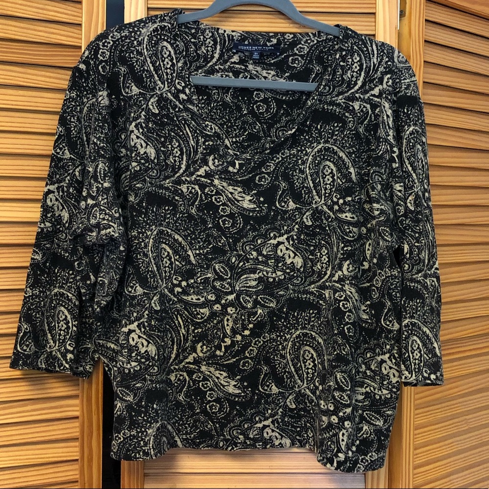Jones New York 2X patterned top